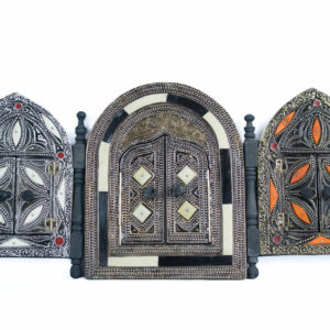 Moroccan small bone inlay mirrors with doors