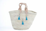 Moroccan French Basket with double leather straps