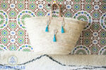 Moroccan French Basket with double leather straps