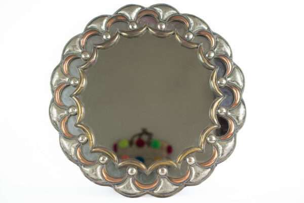 Moroccan Round brass mirror wall mounted