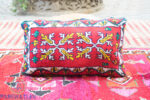 Moroccan red Boho throw pillow