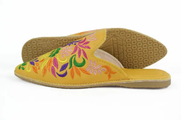 Moroccan Embroidered Mules