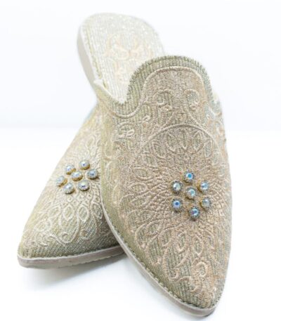 Babouches brodée de la mariée