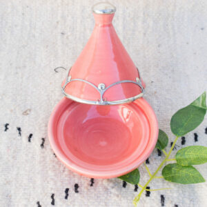 Pink Tagine ceramic spice jars