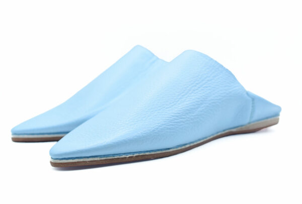 Blue Moroccan slippers men