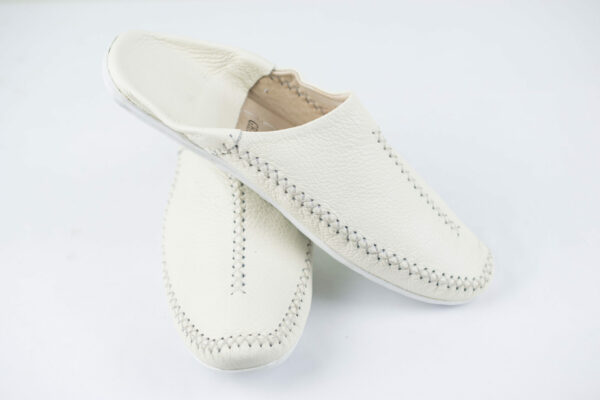 Beige Moroccan Babouche slippers for men