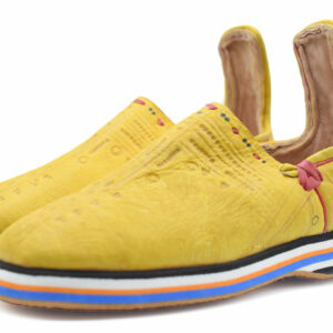 Yellow Moroccan Babouche slippers men