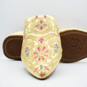 Gold Women's Moroccan house slippers