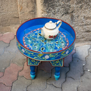 Blauer Marokkanischer Tisch