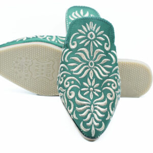 Green Women's Babouche slippers