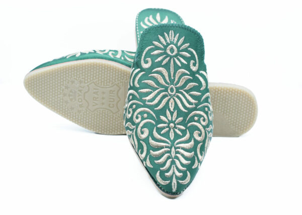 Green Women's Babouche slippers