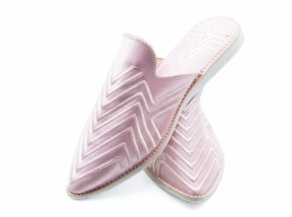 Pink Morocco leather shoes